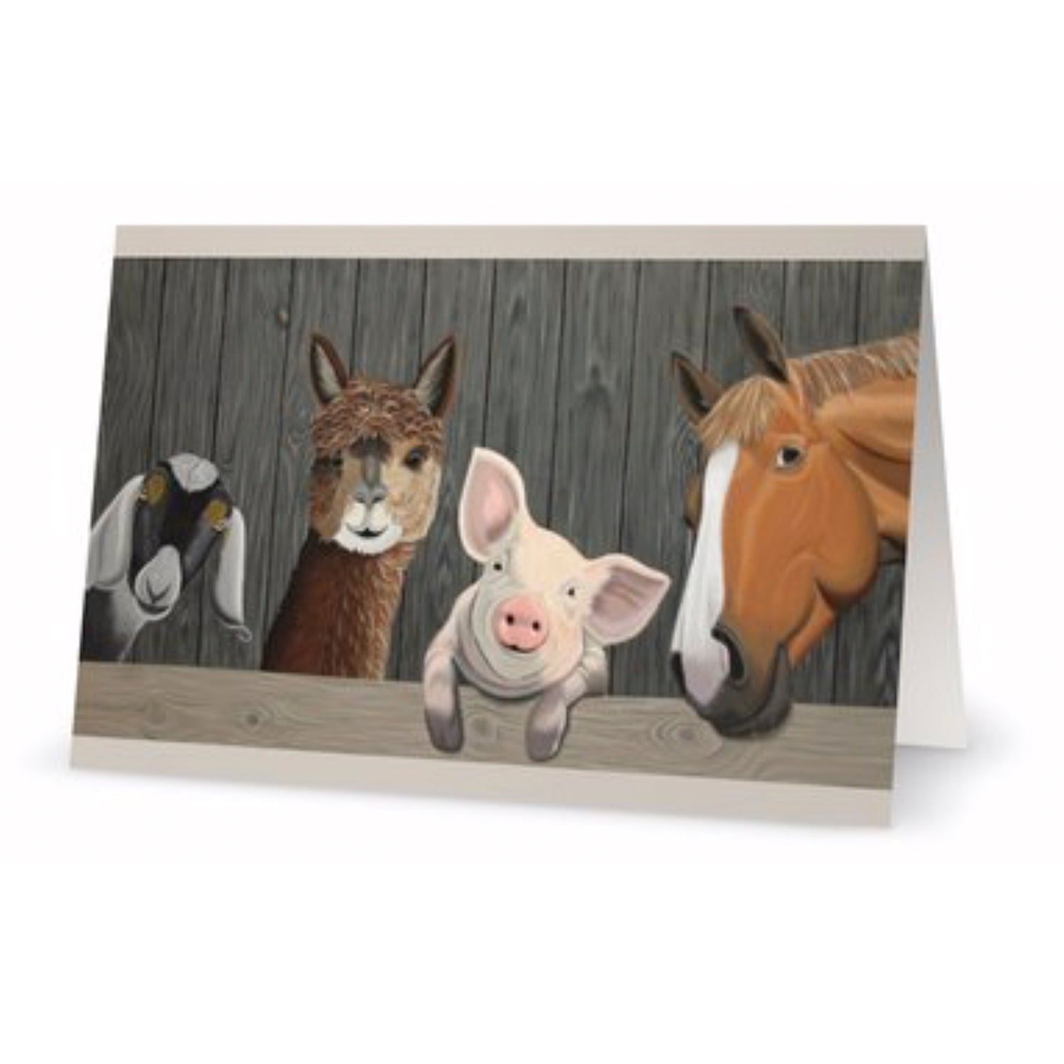 Barnyard Welcome II Greeting Card