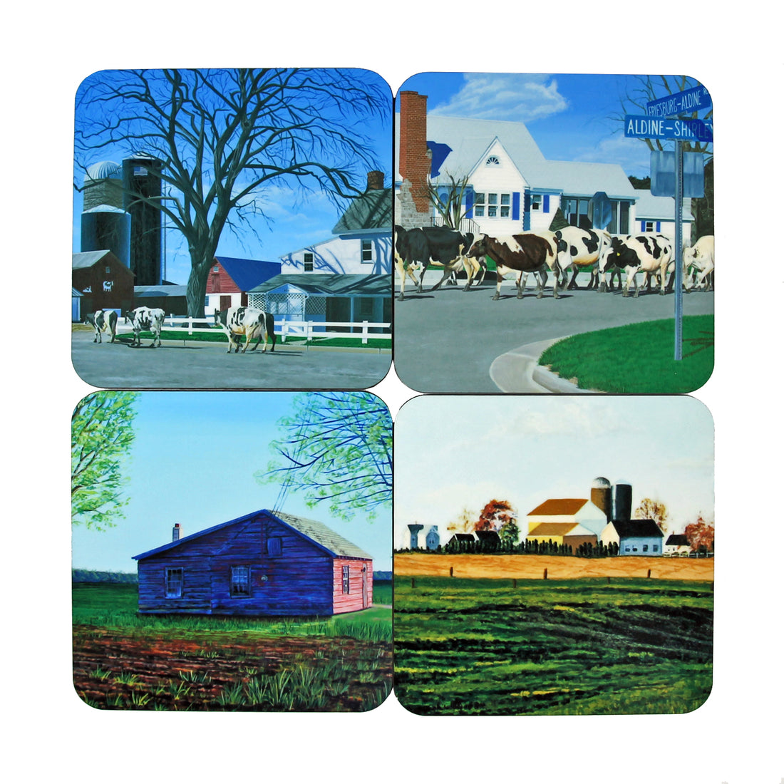 Coaster Set: Aldine Paintings