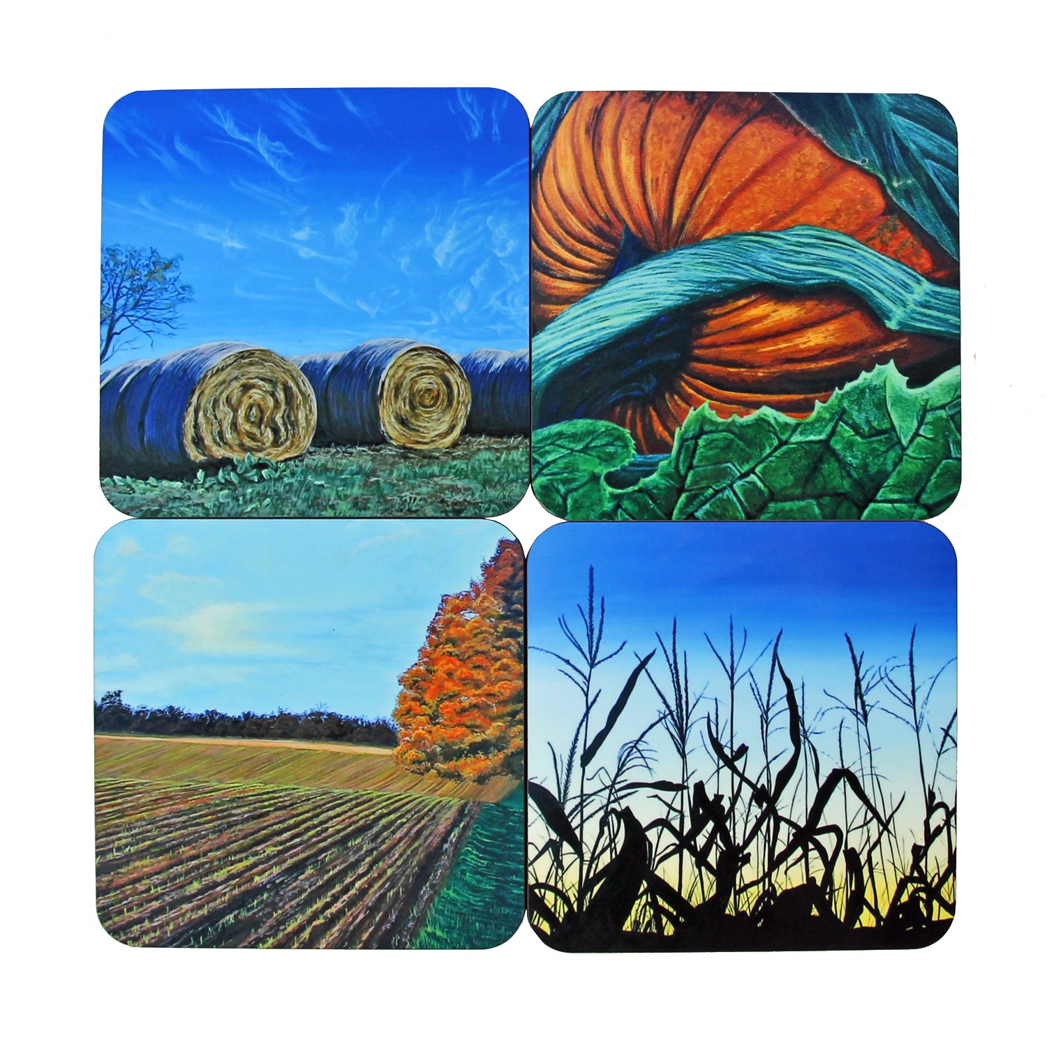 Coaster Set: Fall Paintings