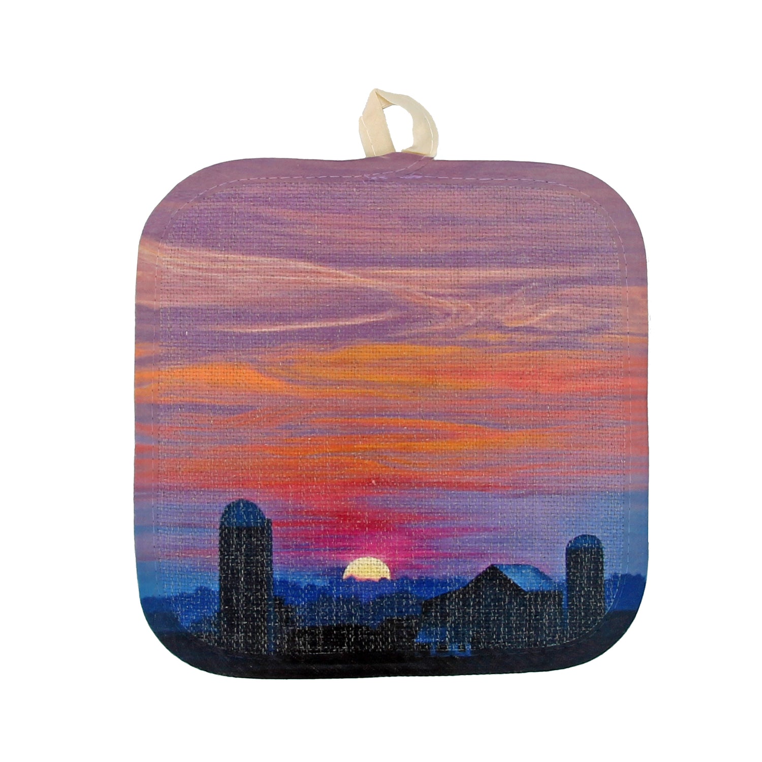 Distant Vista on Shirley Road Pot Holder