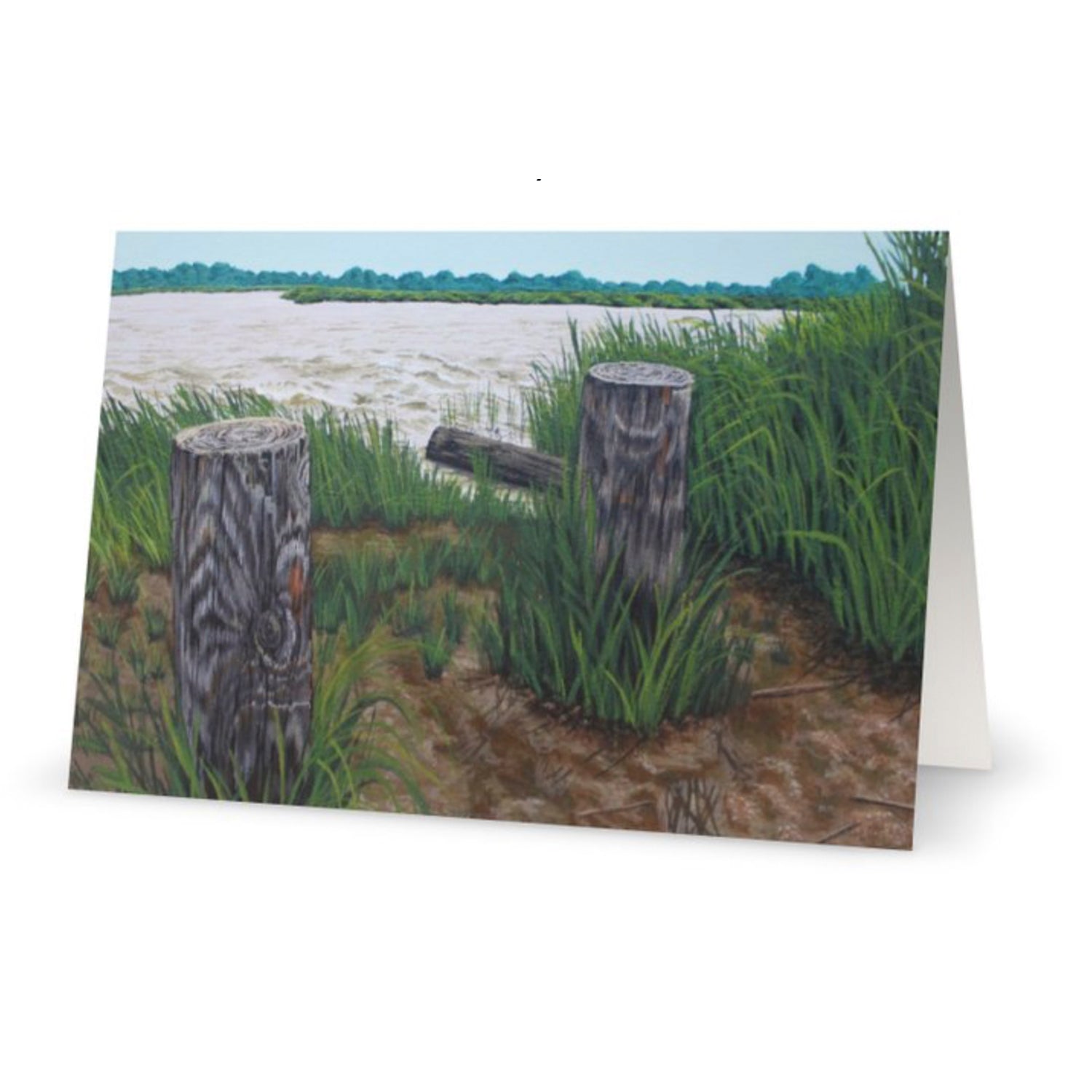 Ragged Island Street Greenwich, NJ Greeting Card