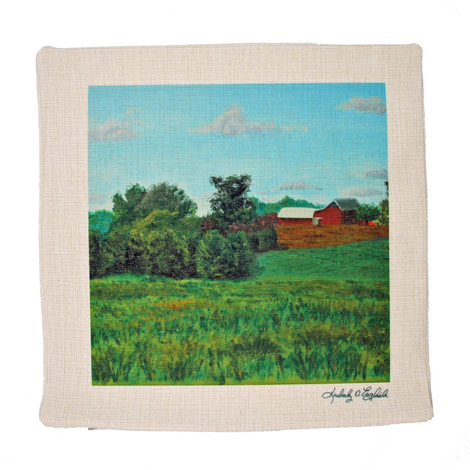 View from Woodstown-Daretown Road Pillow Sham