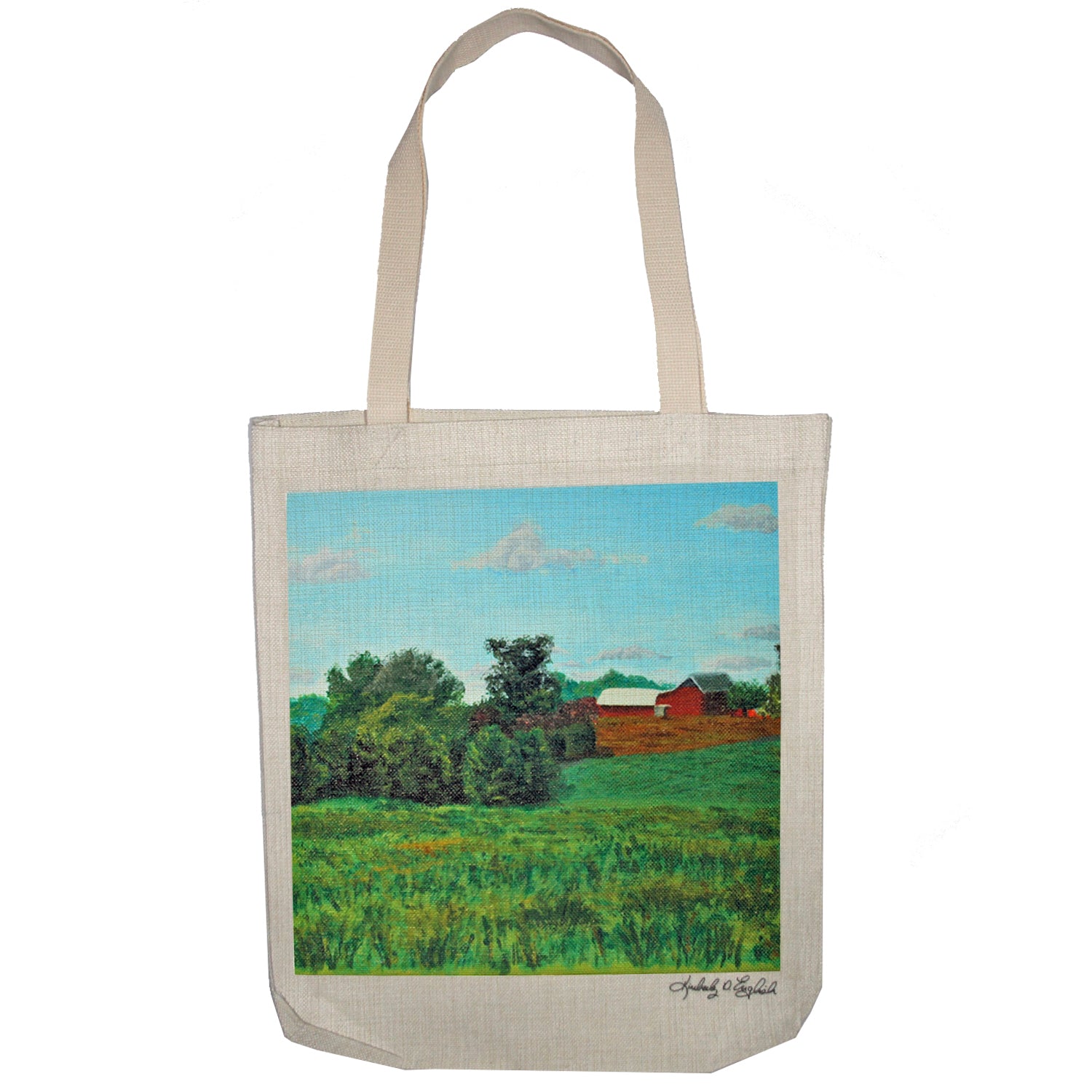 View from Woodstown-Daretown Road Tote Bag