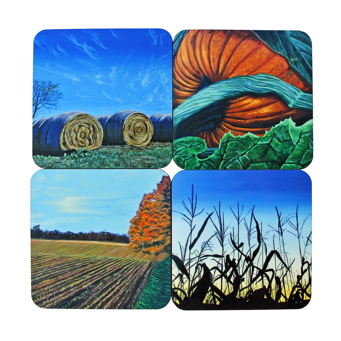 Coaster Set: Fall Paintings