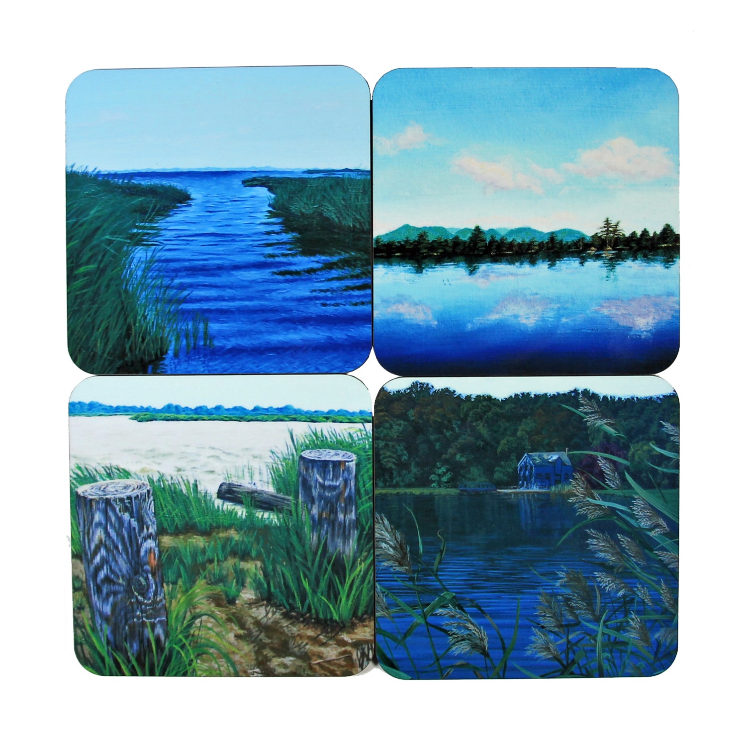 Coaster Set: Water Paintings