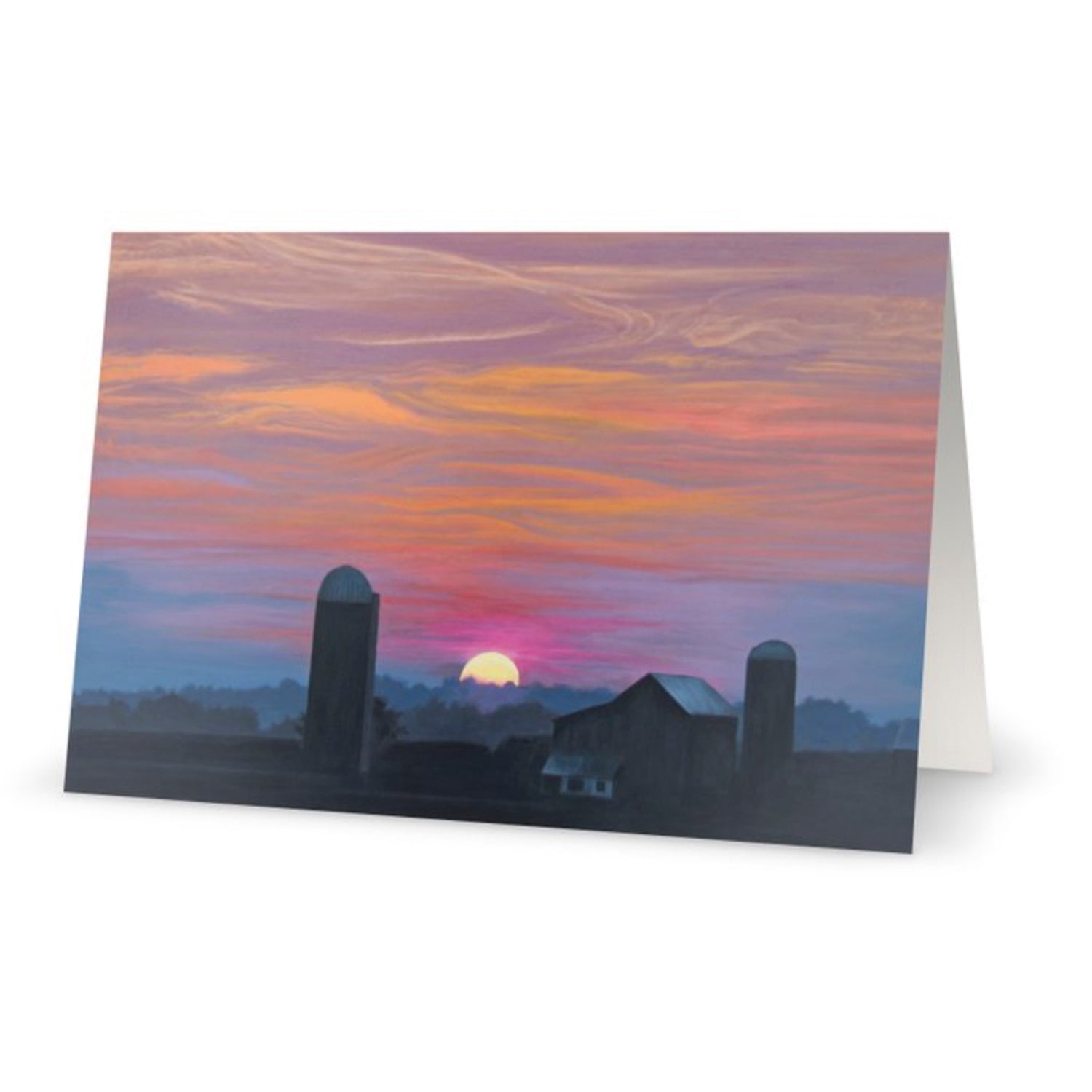 Distant Vista on Shirley Road Greeting Card