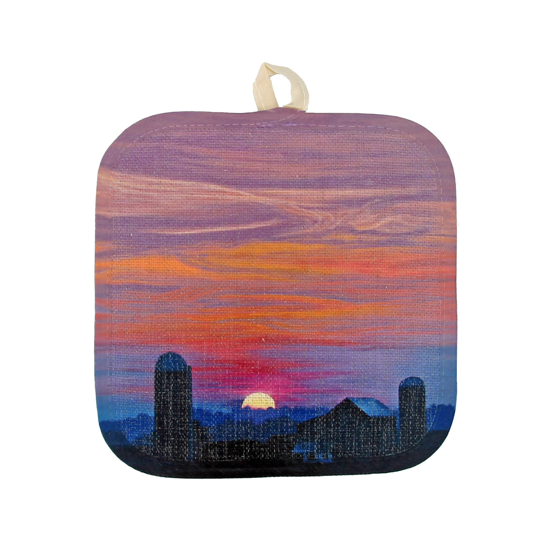Distant Vista on Shirley Road Pot Holder
