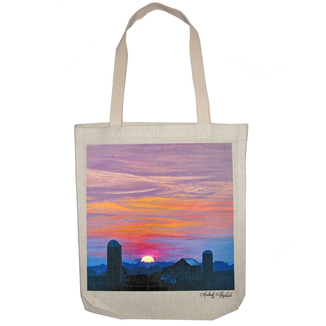Distant Vista on Shirley Road Tote Bag
